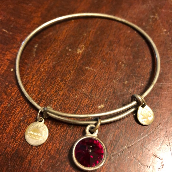 Alex and Ani Jewelry - Alex and Ani Expandable gold-tone Garnet bracelet